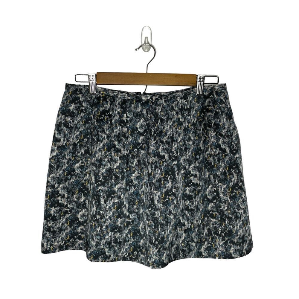 Theory Lilory W Caligula 100% Silk mini skirt Pleated multicolor Size 4